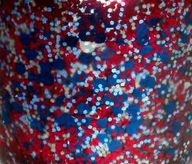 Nail Polish - AMERICANA- Hand Blended Glitter Nail Polish - Nail Lacquer - 0.5 oz Full Sized Bottle